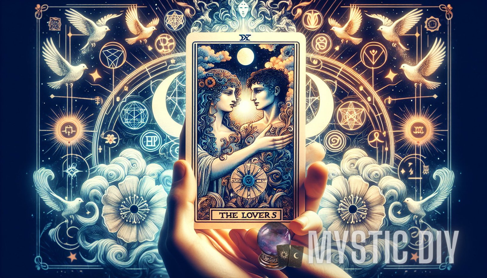 Illustration for section: Internal link: To learn more about the Major Arcana and their meanings, check out our article "Unloc - tarot insights