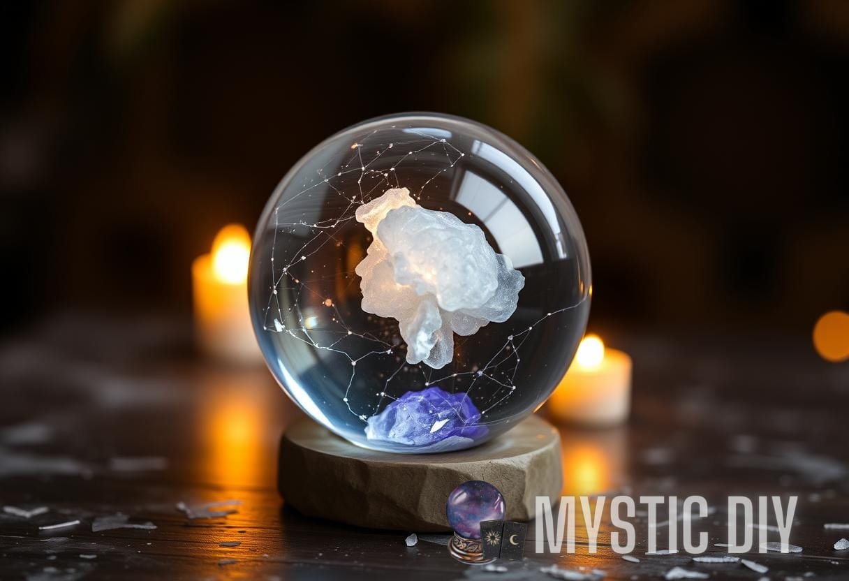 Illustration for section: Setting intentions before using a crystal ball plays a crucial role in shaping the experience and ou - neuroplasticity crystal insights